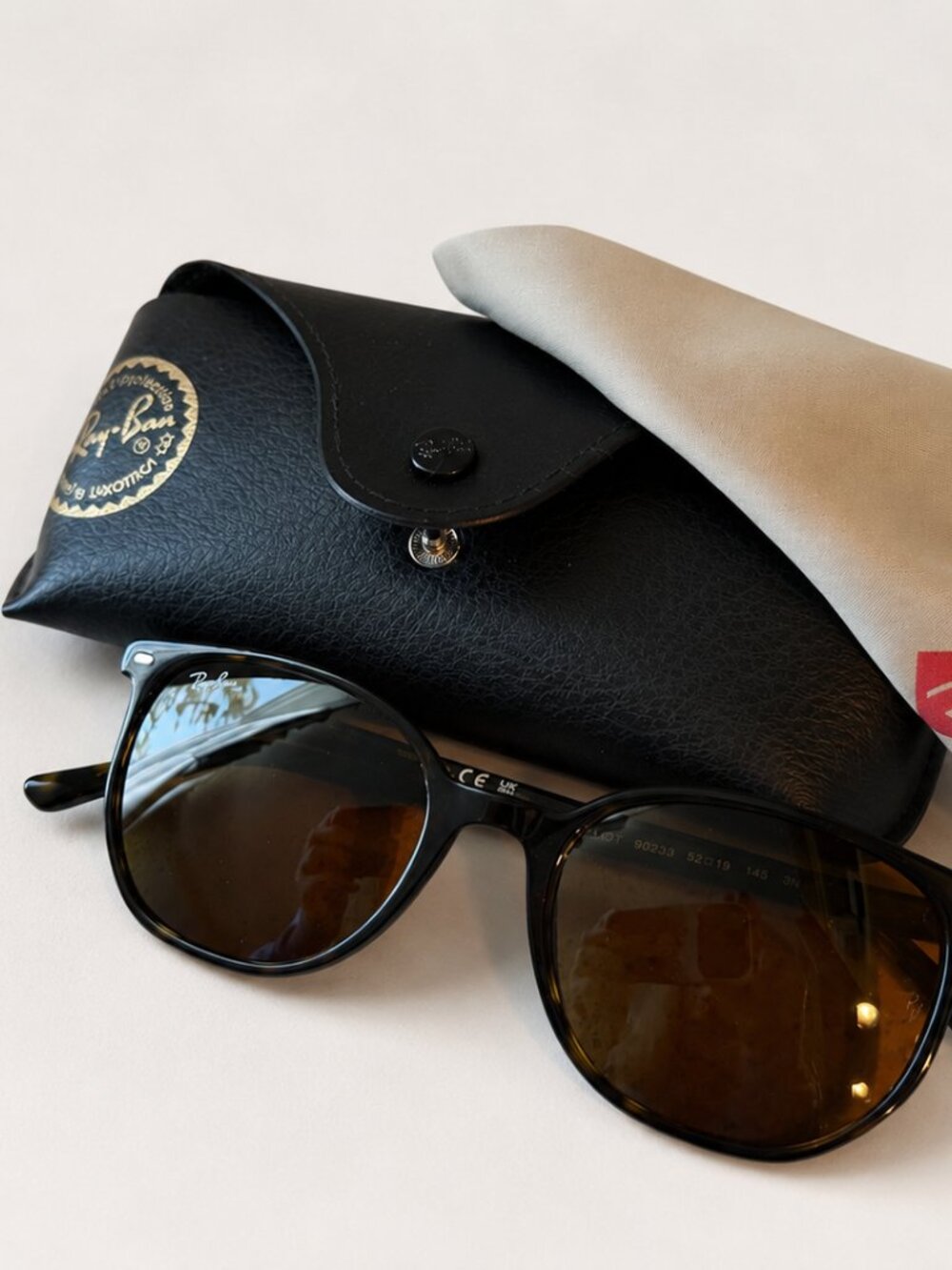 Ray-Ban Elliot RB2197 Havana Brown Sunglasses NWT w/ Case